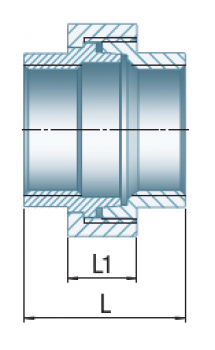 Preview: Verschraubung Typ 340, I/I, konisch dichtend, 1 1/2"